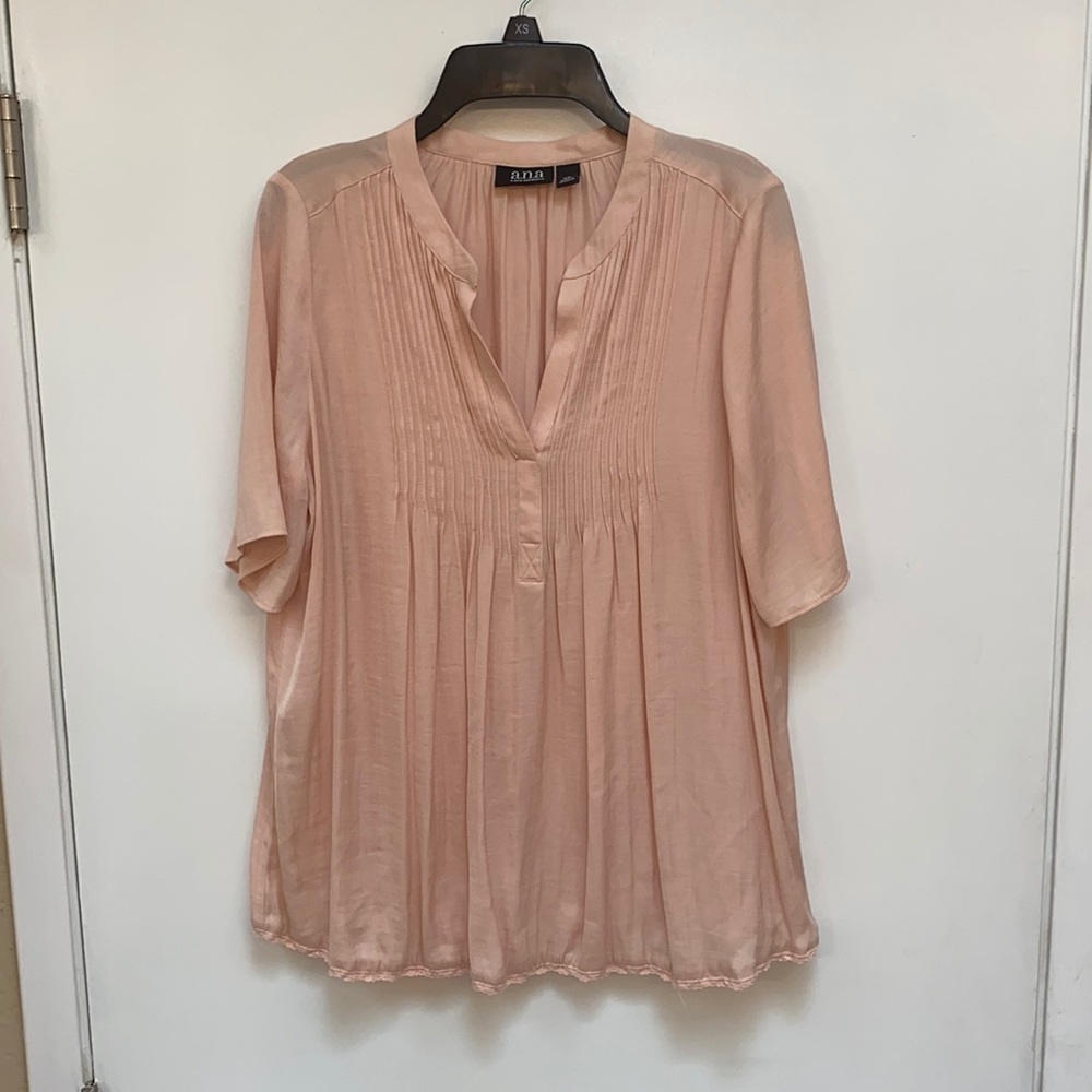 Short Sleeve Blouse by a.n.a. X-Small